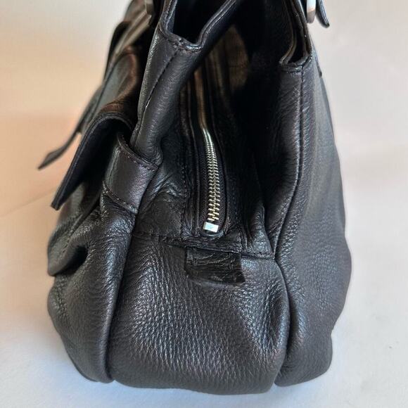 Cole Haan Black Leather Shoulder HOBO Purse Fine Pebbled Leather - Picture 5 of 15